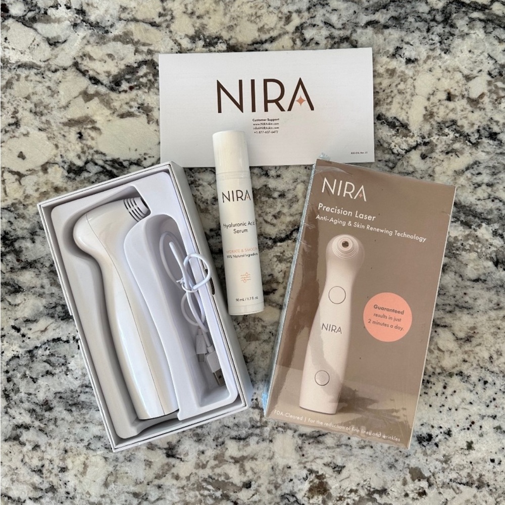 NIRA Precision Laser Anti-aging skin renewing technology & NEW HA serum
